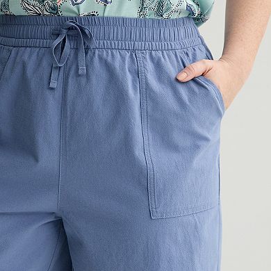 Plus Size Croft & Barrow Lightweight Textured Shorts