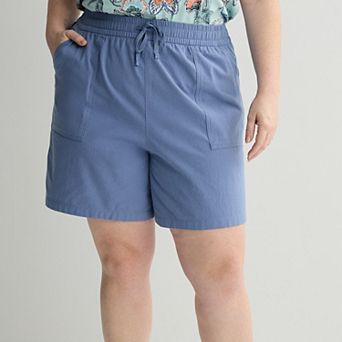 Plus Size Croft & Barrow® Lightweight Textured Shorts