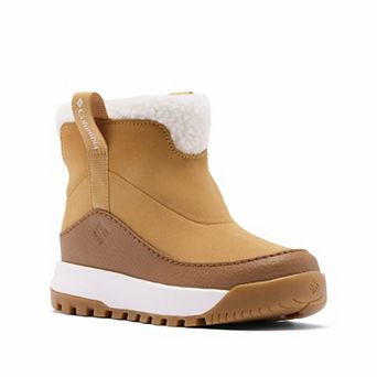 Columbia Snowtrot Ease Kids Insulated Suede Snow Boots