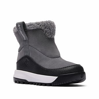 Columbia Snowtrot Ease Kids Slip-On Insulated Suede Snow Boots