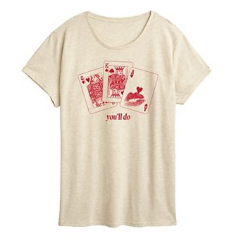 Women's You'll Do Playing Cards Graphic Tee