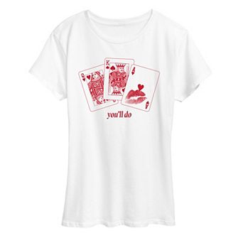 Women's You'll Do Playing Cards Graphic Tee