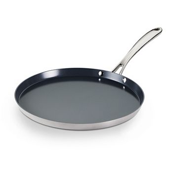 Tramontina Utsava 11 in Tri-Ply Clad Stainless Steel Nonstick Dosa Tawa Pan