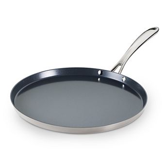 Tramontina Utsava 12 in Tri-Ply Clad Stainless Steel Nonstick Dosa Tawa Pan