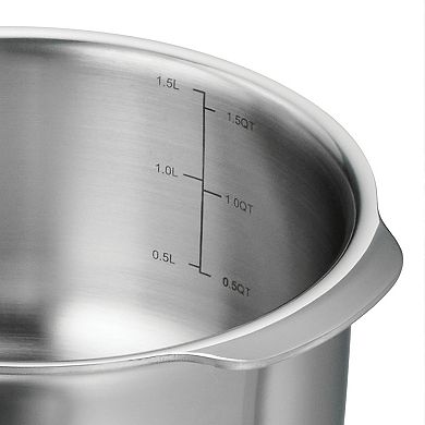 Tramontina Utsava 1.75-qt. Tri-Ply Clad Stainless Steel Tope with Lid