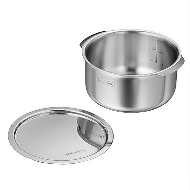 Tramontina Utsava 1.75-qt. Tri-Ply Clad Stainless Steel Tope with Lid