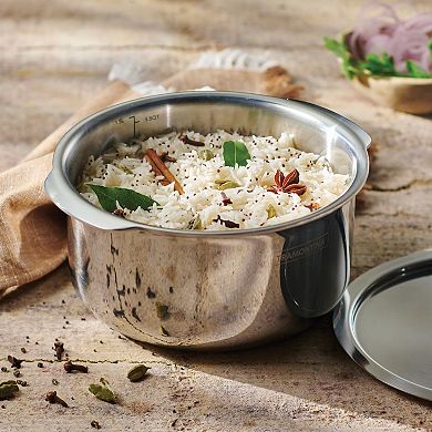 Tramontina Utsava 1.75-qt. Tri-Ply Clad Stainless Steel Tope with Lid