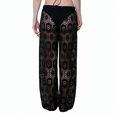 Women's Portocruz Crochet Wide-Leg Pants