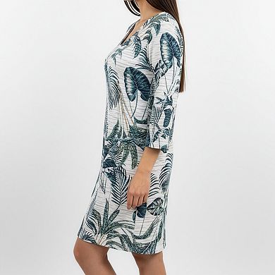 Women's Portocruz V-Neck Tunic with 3/4 Sleeves