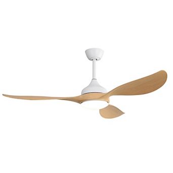 LOVMOR 56 Inch Modern Ceiling Fans Dimmable LED Quiet DC Motor Indoor Outdoor