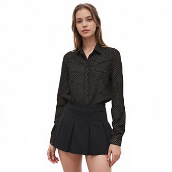 Women's Button Down Shirt Blouse