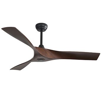 LOVMOR 52 Inch Modern Ceiling Fan 3 ABS Blades Remote DC Motor No Light
