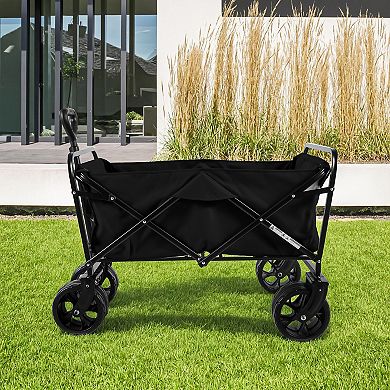 LOVMOR 100L Collapsible Beach Wagon 220Lbs Big Wheels Sand Garden Camping