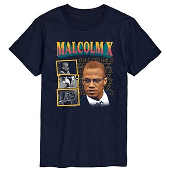 Big & Tall Malcolm X Grid Graphic Tee