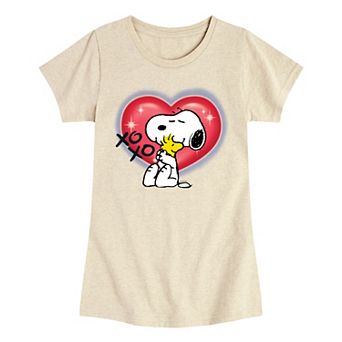 Girls 7-16 Peanuts Snoopy & Woodstock Graphic Tee