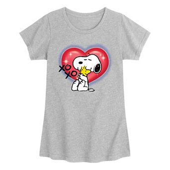 Girls 7-16 Peanuts Snoopy & Woodstock Graphic Tee
