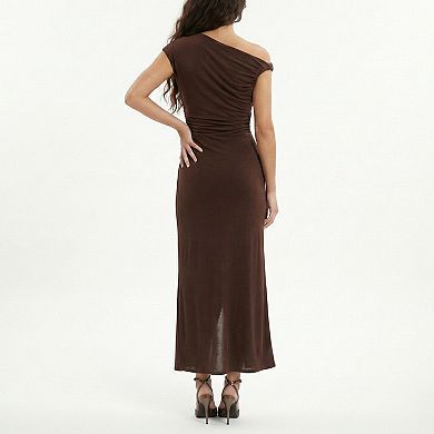 Women's Taylor Asymmetrical Ruched Dress