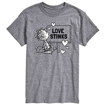 Big & Tall Peanuts Pig-Pen Love Stinks Graphic Tee