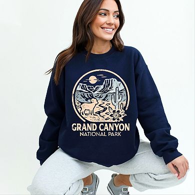 Grand Canyon National Park Two-Toned Circle - Women's Graphic Sweatshirt