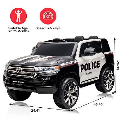 12V 2-Seater Kids Ride On Truck, Electric Car w/Remote, 3 Speeds, Lights, Music, Horn & Suspension