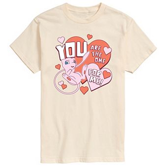 Big & Tall Pokémon Mew You Are The One For Me Graphic Tee