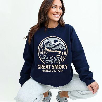 Great Smoky National Park Two-Toned Circle - Women's Graphic Sweatshirt