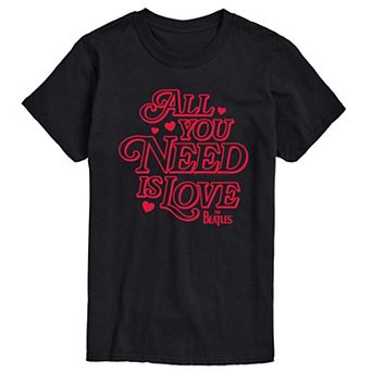 Big & Tall The Beatles All You Need Is Love Graphic Tee