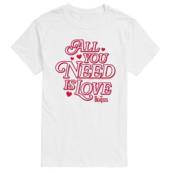 Big & Tall The Beatles All You Need Is Love Graphic Tee