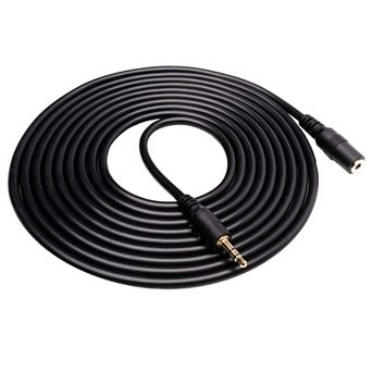Movo MC10 3.5mm TRS Female to Male Extension Cable - 10ft