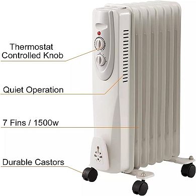 Portable Oil Filled Radiator Space Heater