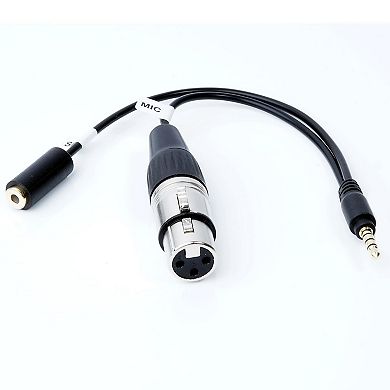 Movo TCB2 XLR (Female) Microphone to TRRS (Male) Smartphone Adapter