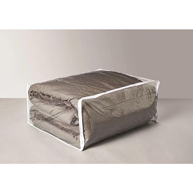 Set of 5 Clear Vinyl Zippered Storage Bags