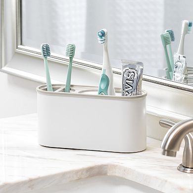 iDesign Toothbrush Holder for Manual & Electric Toothbrushes