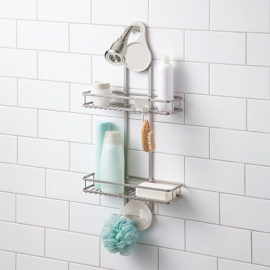 iDesign Hanging Shower Caddy & Accessory Hooks