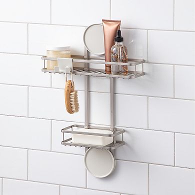 iDesign Self-Adhesive Shower Caddy & Razor Holder