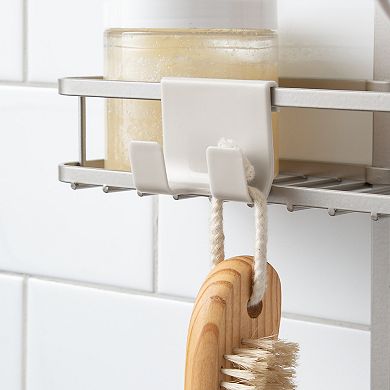 iDesign Self-Adhesive Shower Caddy & Razor Holder