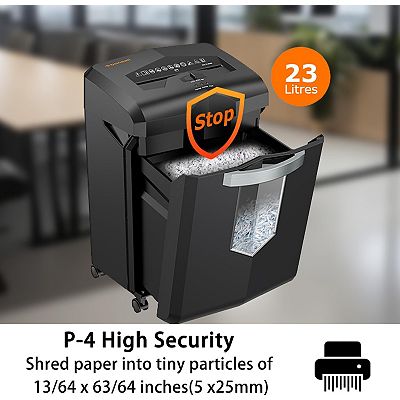 Bonsaii 18-Sheet Heavy Duty Cross-Cut Paper and Credit Card