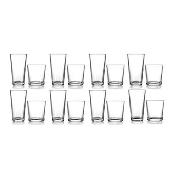 Home Essentials 16 pc Alanya Glassware Set