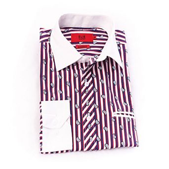 Elie Balleh Boys Slim Fit Printed Button-Down Shirt