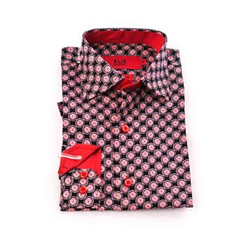 Elie Balleh Boys Slim Fit Printed Button-Down Shirt