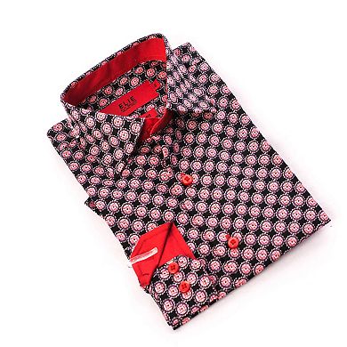 Elie Balleh Boys Slim Fit Printed Button-Down Shirt