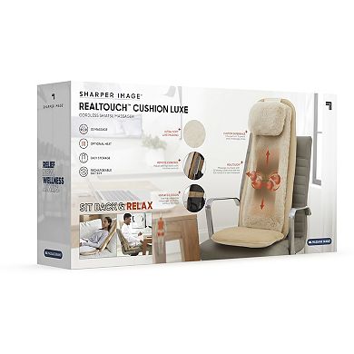 Sharper Image Realtouch Cushion Luxe Cordless Shiatsu Massager