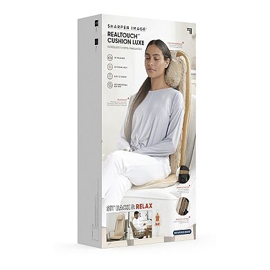 Sharper Image Realtouch Cushion Luxe Cordless Shiatsu Massager