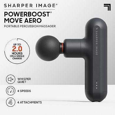Sharper Image Powerboost Move Aero Portable Percussion Massager
