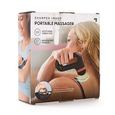 Sharper Image Portable Massager With Soothing Vibration & Ergonomic Handle