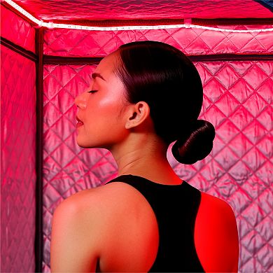 Sharper Image Steam Sauna & Red Light Therapy Portable Spa