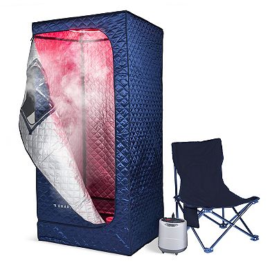 Sharper Image Steam Sauna & Red Light Therapy Portable Spa