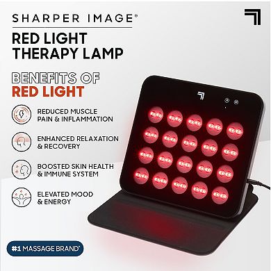 Sharper Image Red Light Therapy Lamp