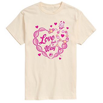 Big & Tall Jurassic Park Mr. DNA Love Finds A Way Graphic Tee