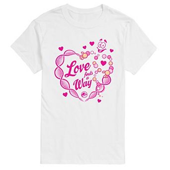 Big & Tall Jurassic Park Mr. DNA Love Finds A Way Graphic Tee